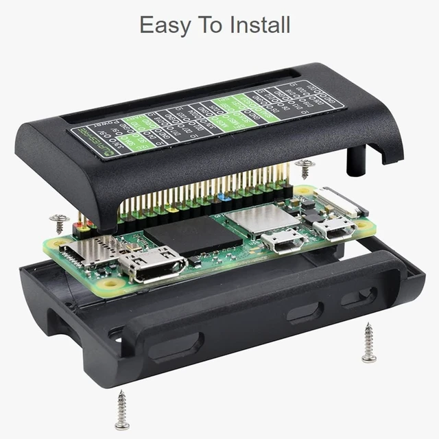 Alt view image 6 of 7 - Waveshare ABS Protection Case for Raspberry Pi Zero Series Fits for Zero/Zero 2 W