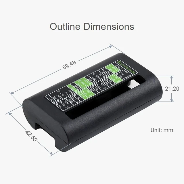 Alt view image 7 of 7 - Waveshare ABS Protection Case for Raspberry Pi Zero Series Fits for Zero/Zero 2 W
