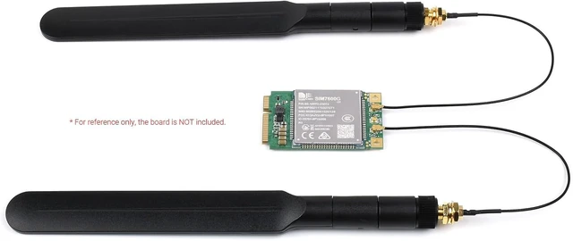 Alt view image 7 of 7 - Waveshare 4G High Gain SMA Antenna 4G/3G/2G/LPWA Support 700~2700MHz Range 90° Flexible Rotation