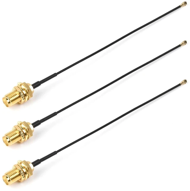 Main image of waveshare 3PCS SMA to IPEX4 RF Cable for 5G 4G 3G 2G LPWA GNSS WiFi LoRa Wireless Modules-10CM