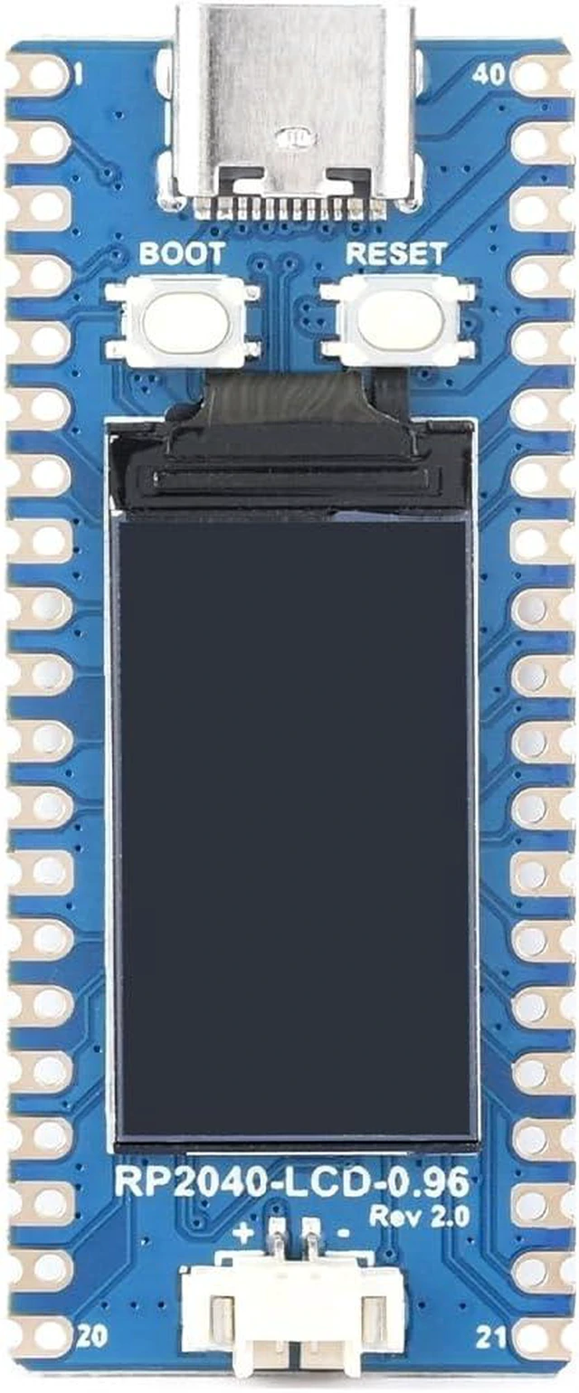 Main image of Waveshare RP2040-LCD-0.96 A Low-Cost High-Performance Pico-Like MCU Board Based On Raspberry Pi Microcontroller RP2040 Compatible with Most of the Raspberry Pi Pico Add-On Modules