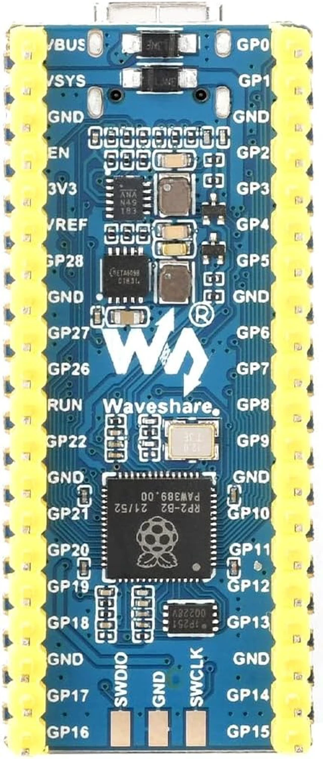 Alt view image 2 of 6 - Waveshare RP2040-LCD-0.96 High-Performance Pico-Like MCU Board Based On RPi Microcontroller RP2040 Compatible with Most of The RPi Pico Add-On Modules with Pre-soldered Header