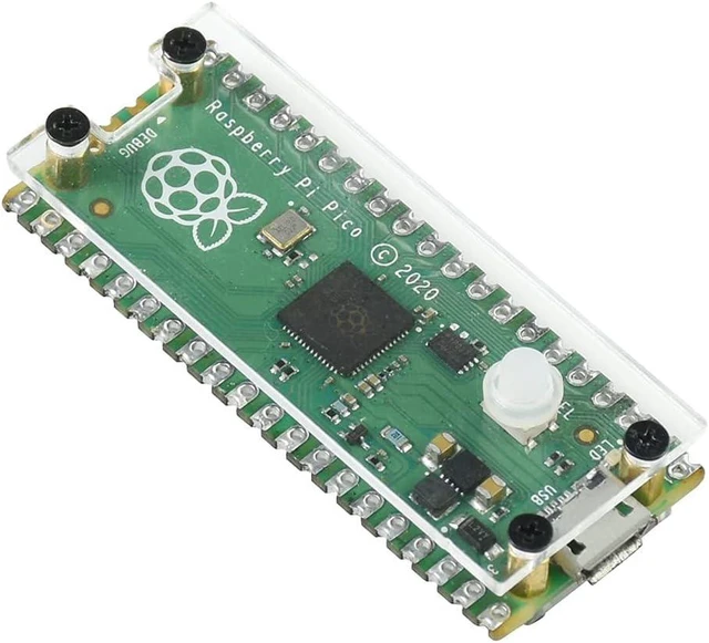 Main image of Waveshare Case Compatible with Raspberry Pi Pico Bundle with Raspberry Pi Pico and Arylic Protection Case (2 Items)
