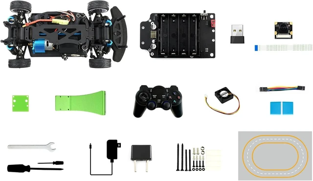 Alt view image 2 of 5 - Waveshare JetRacer Pro 2GB AI Kit High Speed AI Racing Robot Powered By Jetson Nano 2GB 15 Items (Not Include Jetson Nano 2GB Board)