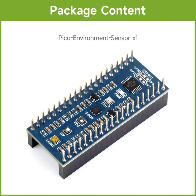Alt view image 2 of 7 - Waveshare Environment Sensors Module for Raspberry Pi Pico 2C Bus