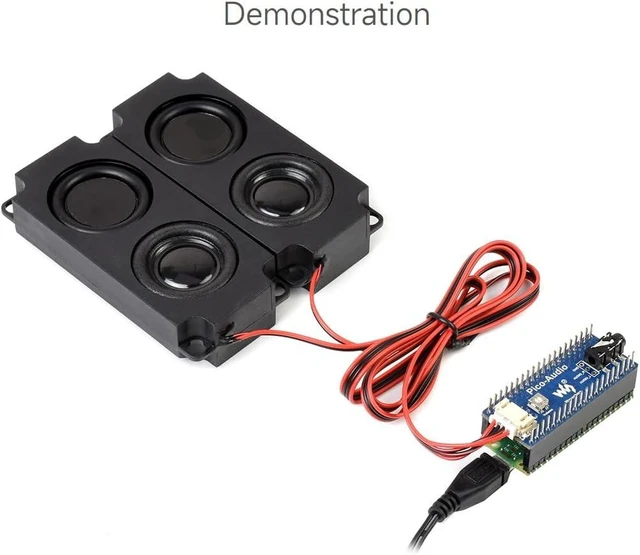 Alt view image 7 of 7 - Waveshare Audio Expansion Module for Raspberry Pi Pico Wide Range Audio Sampling Rate Headphone and Speaker Signal Output at The Same Time