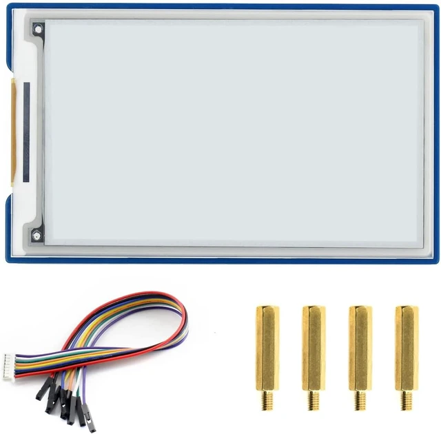 Alt view image 2 of 7 - waveshare 3.7inch E-Paper E-Ink Display Module for Raspberry Pi Pico 480×280 Pixels Black/White SPI Interface Support Partial Refresh