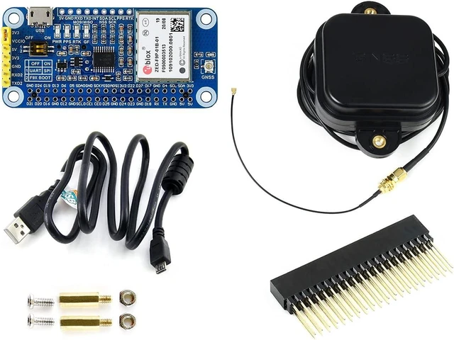 Main image of Waveshare ZED-F9P GPS-RTK HAT for Raspberry Pi Centimeter Level Accuracy Multi-Band RTK Differential GPS Module