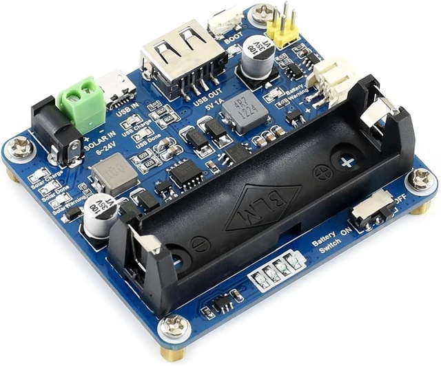 Alt view image 5 of 7 - Waveshare Solar Power Management Module, Solar Charge Controller USB, for 6V~24V Solar Panel Multi Protection Circuits Suited for Low-Power IoT and Other Environmental Protection Projects