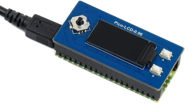 Alt view image 6 of 7 - waveshare 0.96inch LCD Display Module for Raspberry Pi Pico 65K RGB Colors 160×80 Pixels SPI Interface Embedded ST7735S Driver