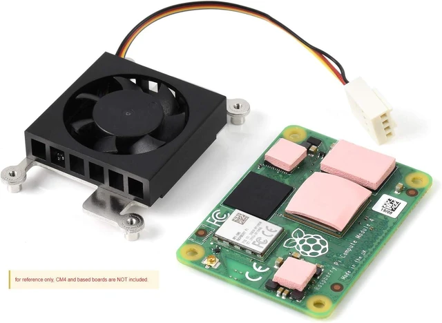 Alt view image 4 of 7 - Waveshare Dedicated 3007 Cooling Fan for Raspberry Pi Compute Module 4 CM4 Low Noise with Thermal Tapes