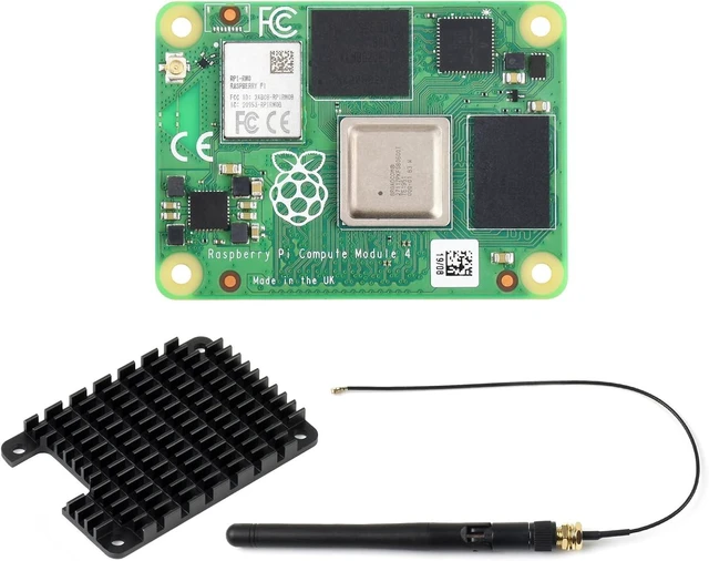 Main image of Waveshare Pi Compute Module 4 Comes with Heatsink 4GB RAM 8GB eMMC Flash with WiFi