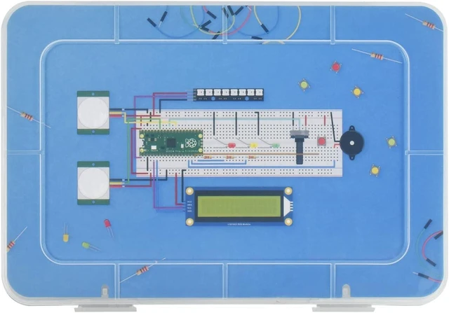 Main image of Waveshare Compatible with Raspberry Pi Pico Basic Kit with Rich Tutorials and Resources Fast Getting Started with Pico MicroPython Programming
