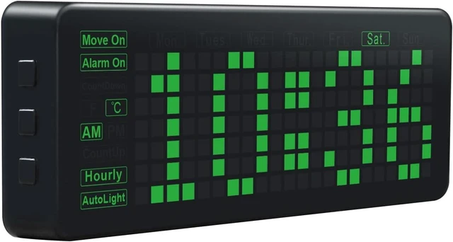 Main image of waveshare Rectangle Electronic Clock for Raspberry Pi Pico with Accurate RTC and Multi Functions LED Digits Open Source Programable