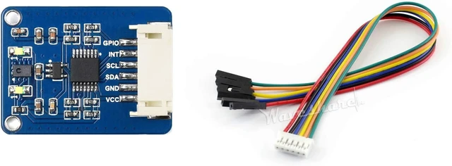 Alt view image 2 of 6 - Waveshare AS7341 Spectral Color Sensor Visible Spectrum Sensor High Precision I2C Bus Compatible with Raspberry Pi 5/4B/3B/Zero/Zero W/Zero 2W/Pico/Pico W/Pico WH