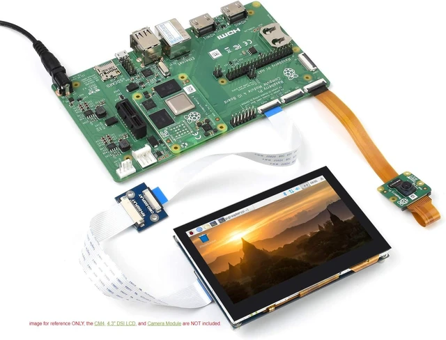 Alt view image 2 of 6 - Waveshare Raspberry Pi Compute Module 4 Development Kit with Official IO Board and 7inch Touchscreen (6 Items)