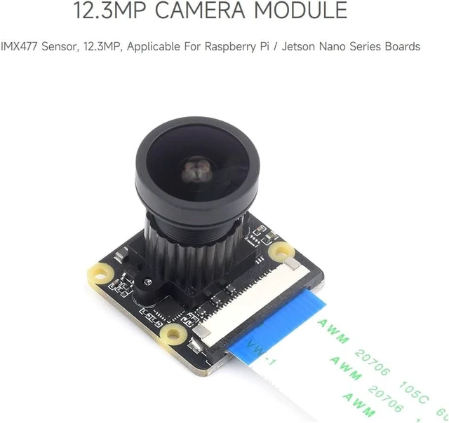 Alt view image 3 of 6 - Waveshare IMX477-160 12.3MP Camera 160° FOV 4056 × 3040 Resolution Compatible with Jetson Nano/Compute Module