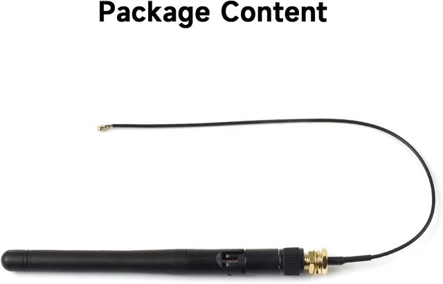 Alt view image 2 of 5 - WAveshare Compatible Antenna for Raspberry Pi Compute Module 4/5 | Supports 2.4G/5G WiFi frequency band
