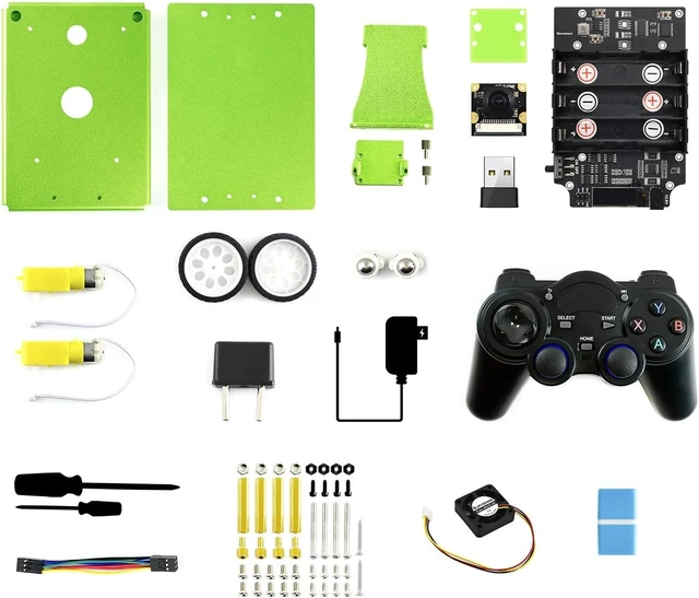 Alt view image 2 of 6 - Waveshare JetBot 2GB AI Kit Accessories Package for Jetson Nano 2GB Developer Kit (not Included) Smart Robot