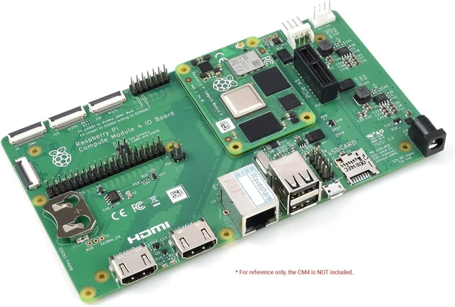 Alt view image 7 of 7 - Waveshare Compute Module 4 IO Board Pack with RPi Zero V1.3 Camera Cable 15 CM (No WiFi) Compatible with Raspberry Pi Compute Module 4