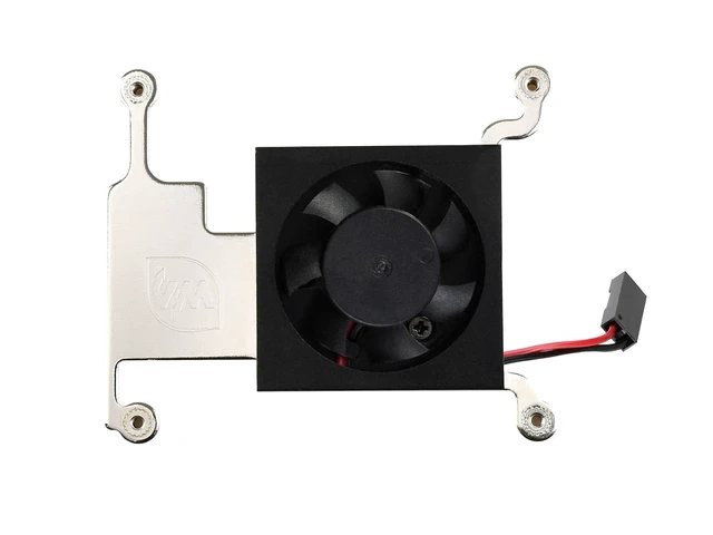 Alt view image 2 of 6 - Waveshare Low-Profile CPU Cooling Fan for Raspberry Pi 4B/3B+/3B with Aluminum Alloy Bracket