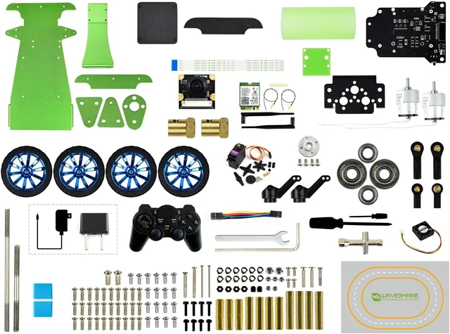 Alt view image 2 of 7 - Waveshare JetRacer AI Racing Robot Powered by Jetson Nano Donkey Car (Accessory Only)(Doesn't Support Nano 2GB)