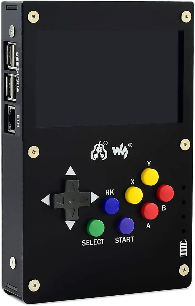 Alt view image 3 of 6 - Waveshare Portable Video Game Console with 4.3inch IPS Display 800×480 Pixels Compatible with Raspberry Pi B+/2B/3B/3B+/4B