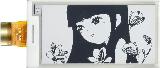 Alt view image 7 of 7 - waveshare 2.66inch E-Paper E-Ink Raw Display Compatible with Raspberry Pi 4B/3B+/3B/2B/B+/A+/Zero/Zero W/WH/Zero 2W Series Boards 296×152 Pixels Dual-Color Support Partial Refresh
