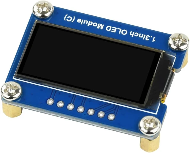 Alt view image 3 of 4 - waveshare 1.3inch OLED Display Module Black/White Display Color 64×128 Resolution Embedded SH1107 Driver with SPI / I2C Interface