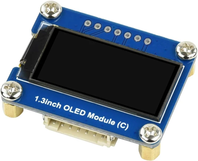 Alt view image 2 of 4 - waveshare 1.3inch OLED Display Module Black/White Display Color 64×128 Resolution Embedded SH1107 Driver with SPI / I2C Interface