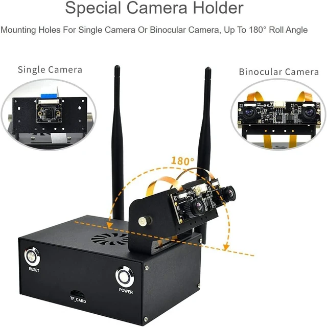 Alt view image 5 of 7 - Waveshare Metal Case Specialized for Jetson Nano Developer Kit Compatible with Original Version and B01 Version Case Only