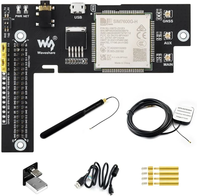 Main image of Waveshare 4G/3G/2G/GNSS Expansion Board for Jetson Nano Based on SIM7600G-H Supports Global LTE CAT4 up to 150Mbps for Downlink Data Transfer
