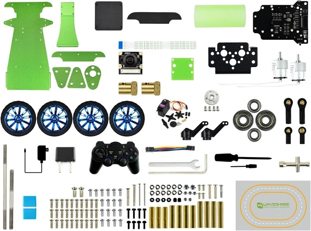 Alt view image 2 of 7 - Waveshare PiRacer DonkeyCar Powered by Raspberry Pi 4 AI Autonomous Racing Robot Accessories