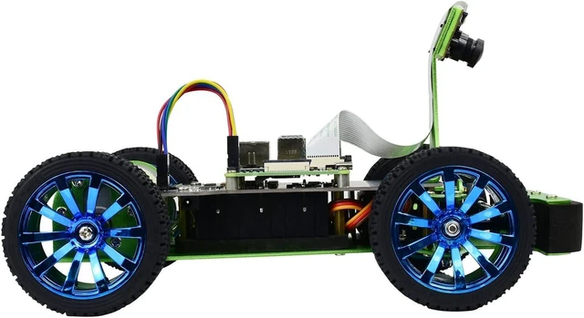 Alt view image 5 of 7 - Waveshare PiRacer DonkeyCar Powered by Raspberry Pi 4 AI Autonomous Racing Robot Accessories