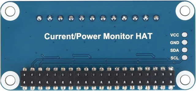Alt view image 2 of 7 - waveshare 4-ch Current/Voltage/Power Monitor HAT for Raspberry Pi with I2C/SMBus Interface