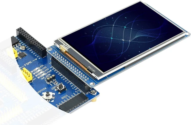 Alt view image 3 of 7 - Waveshare 4inch 480×800 Pixels IPS LCD with Resistive Touch Screen 8080 Parallel Interface for LCD Communication and Supports Host Controllers Such as STM32.