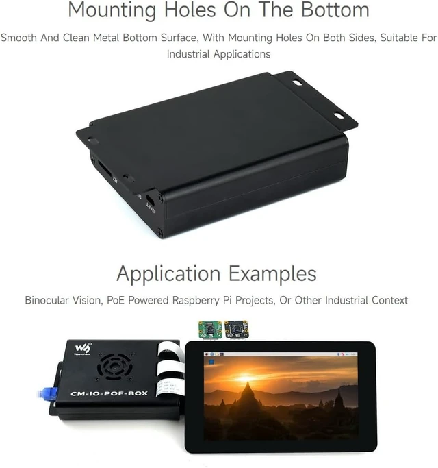 Alt view image 7 of 7 - waveshare Mini-Computer Add-ons Based on Raspberry Pi Compute Module CM4S / CM3 / CM3L / CM3+ / CM3+L Comes with PoE Expansion Board