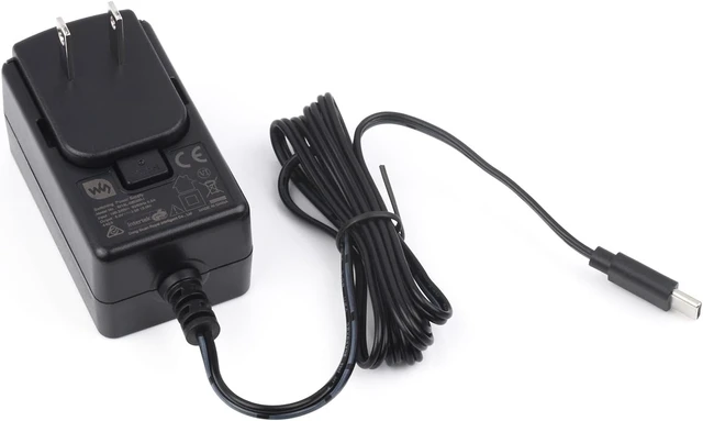 Alt view image 5 of 7 - Waveshare USB-C Power Supply 5V / 3A, Compatible with Raspberry Pi 4, with Safety Certificated Multi Protections for PI4B