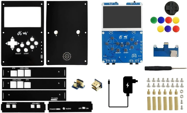 Alt view image 2 of 7 - waveshare GamePi43 Accessories Add-ons for Raspberry Pi to Build GamePi43 Portable Retro Video Game Console 4.3inch IPS Display Compatible with Raspberry Pi B+/2B/3B/3B+