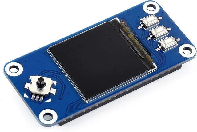 Alt view image 3 of 7 - Waveshare 1.3inch IPS LCD Display HAT, Compatible with Raspberry Pi Zero/Zero W/Zero WH/4B/3B, 240x240 Pixels, SPI Interface