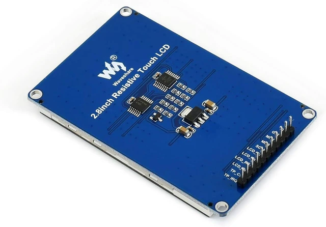 Alt view image 3 of 7 - Waveshare 2.8inch 320×240 Pixels IPS LCD with 4-Wire Resistive Touch Screen SPI Communication Interface