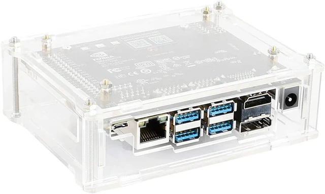 Main image of Waveshare Acrylic Case (Type A) for The Jetson Nano Developer Kit Supports Cooling Fan Dust Resistant Nice Looking