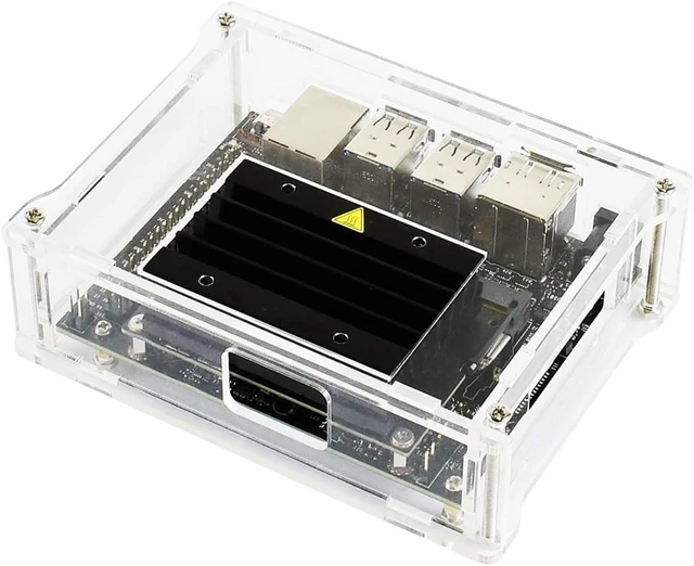 Alt view image 5 of 7 - Waveshare Acrylic Case (Type A) for The Jetson Nano Developer Kit Supports Cooling Fan Dust Resistant Nice Looking