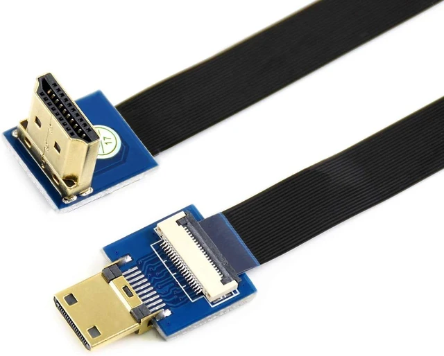 Alt view image 5 of 7 - Waveshare Mini HDMI Adapter for DIY HDMI Cable, Horizontal/Straight Connector