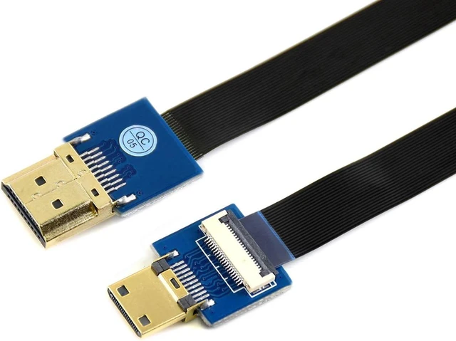 Alt view image 6 of 7 - Waveshare Mini HDMI Adapter for DIY HDMI Cable, Horizontal/Straight Connector