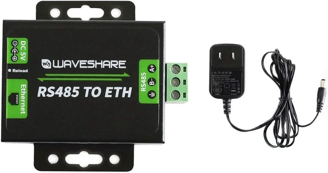 Main image of Waveshare RS485 to Ethernet Converter with High-Speed Low-Power High-Stability Up-gradable Easy to Communicate Between RS485 and RJ45 Port Ethernet