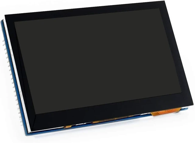 Alt view image 3 of 7 - Waveshre 4.3inch Capacitive Touch LCD Multicolor Graphic Display with 800x480 Pixels Display 16,777,216 Colors via the 24-bit RGB Interface Support 5-points Capacitive Touch Control via I2C Interface.