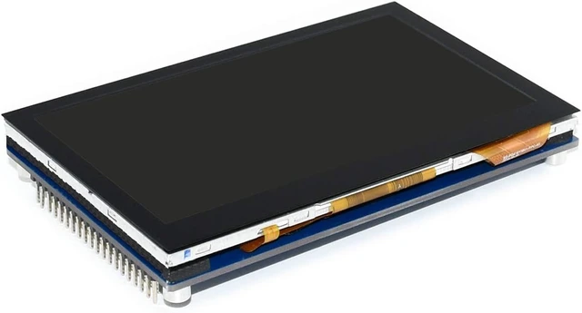 Alt view image 4 of 7 - Waveshre 4.3inch Capacitive Touch LCD Multicolor Graphic Display with 800x480 Pixels Display 16,777,216 Colors via the 24-bit RGB Interface Support 5-points Capacitive Touch Control via I2C Interface.