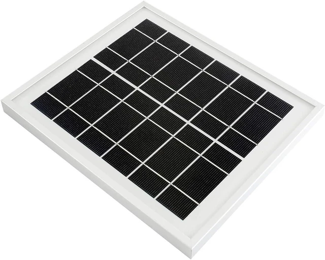 Main image of waveshare Solar Panel (6V 5W) with High Performance156 Monocrystalline Cell Toughened Glass Anodic Oxidation Aluminum Alloy for Use with Solar Power Manager