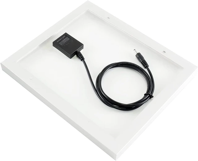 Alt view image 5 of 7 - waveshare Solar Panel (6V 5W) with High Performance156 Monocrystalline Cell Toughened Glass Anodic Oxidation Aluminum Alloy for Use with Solar Power Manager